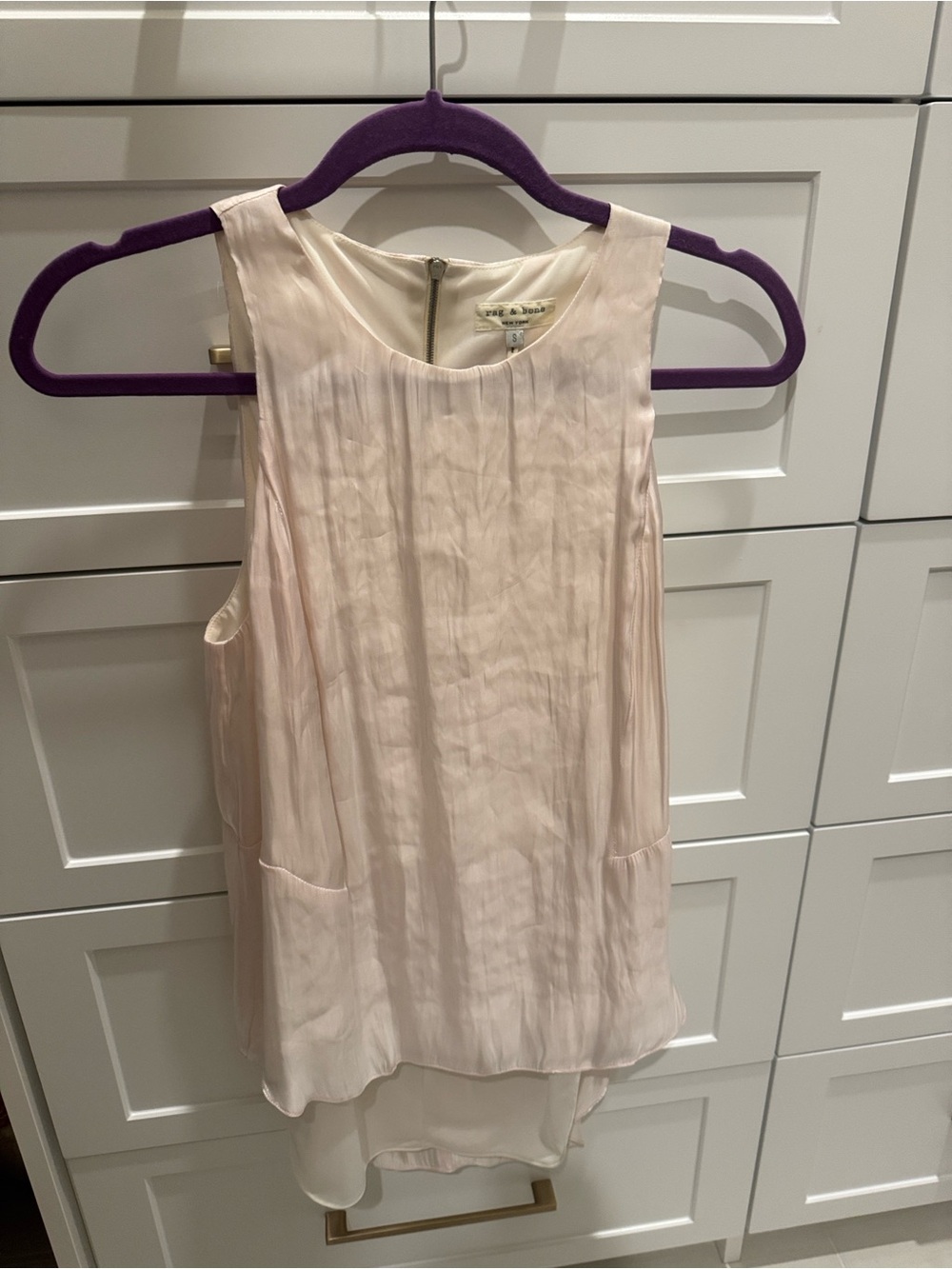Rag and Bone Pink Shimmer Top